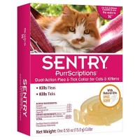 Sentry PurrScriptions Dual-Action Flea & Tick Collar for Cats